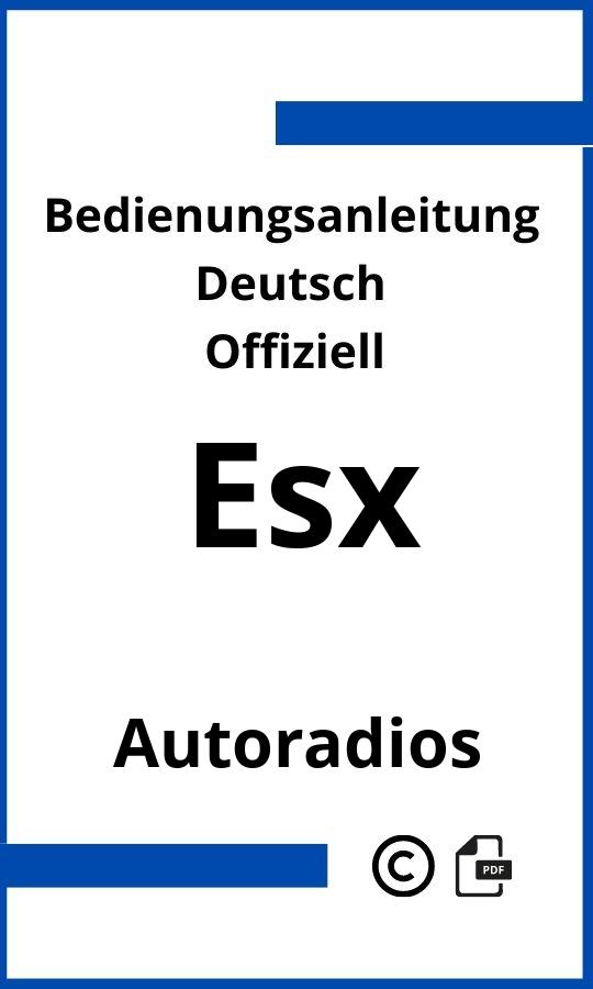 ESX Autoradio Bedienungsanleitung