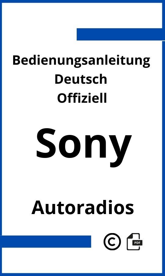 Sony Autoradio Bedienungsanleitung
