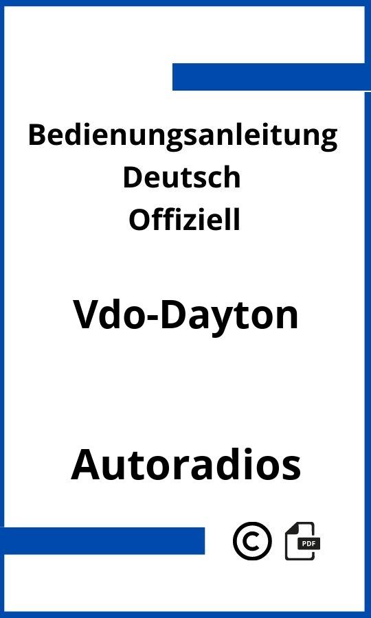 VDO Dayton Autoradio Bedienungsanleitung