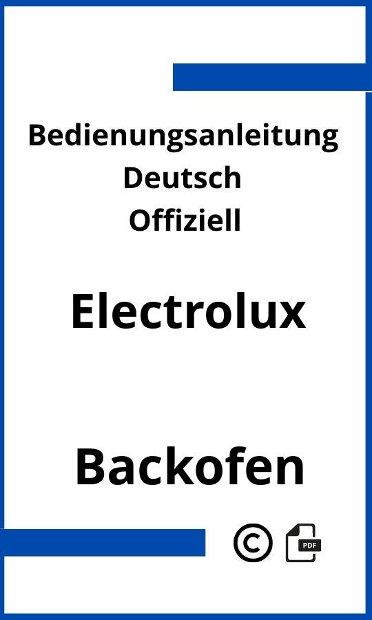 Electrolux Backofen Bedienungsanleitung