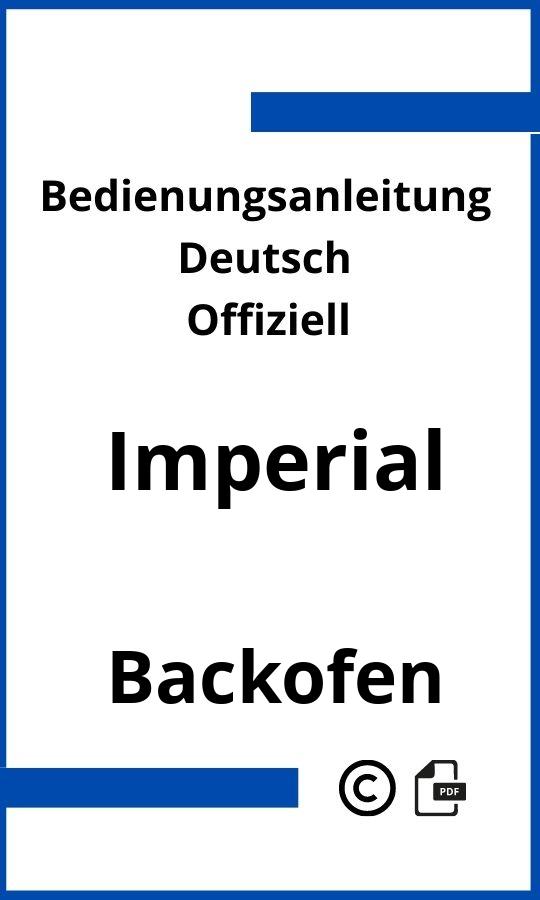Imperial Backofen Bedienungsanleitung