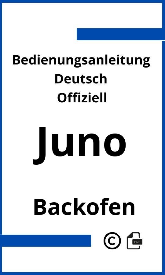 Juno Backofen Bedienungsanleitung