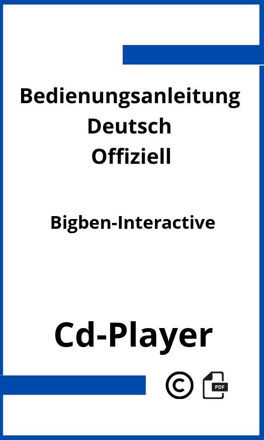 Bigben Interactive CD-Player Bedienungsanleitung