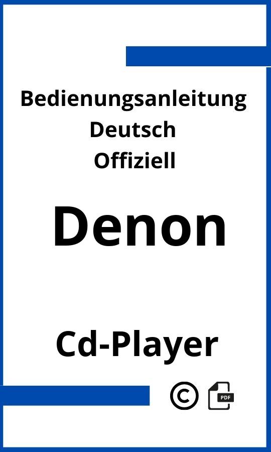 Denon CD-Player Bedienungsanleitung