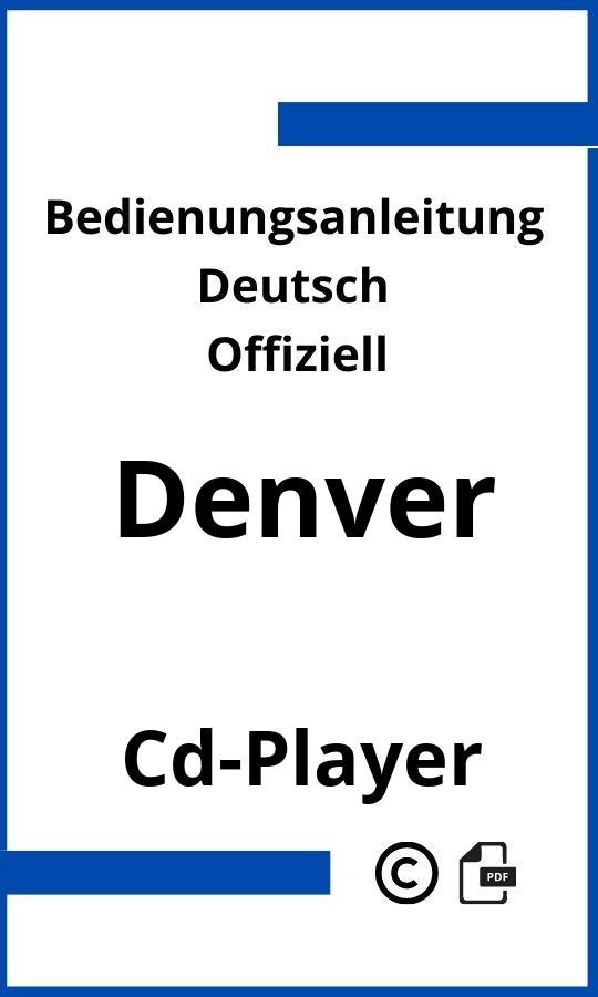 Denver CD-Player Bedienungsanleitung