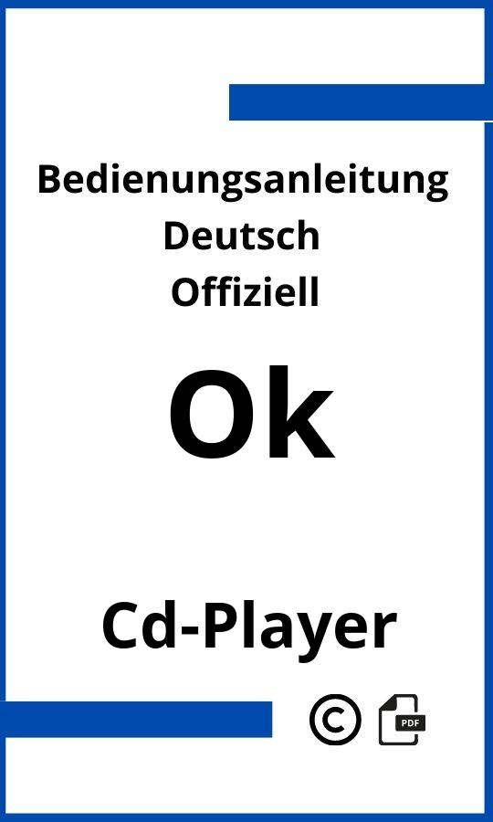 OK CD-Player Bedienungsanleitung