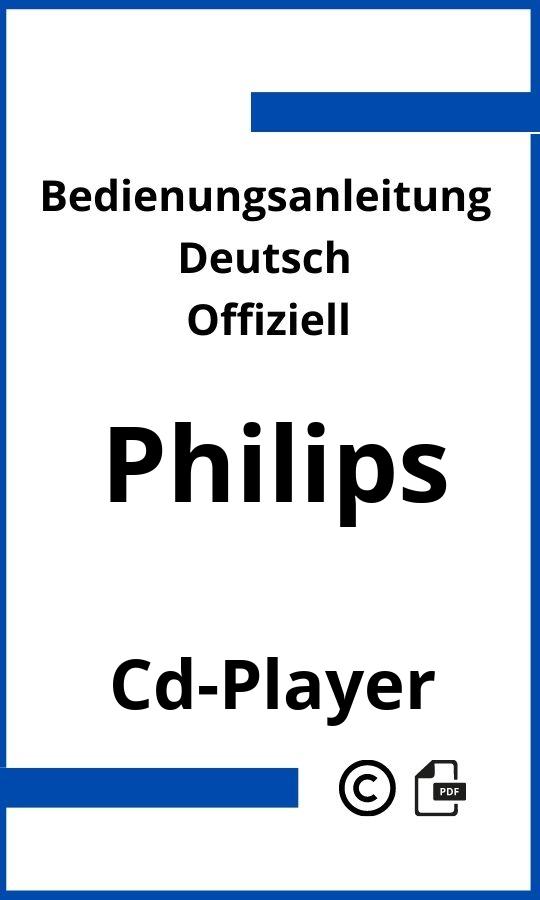 Philips CD-Player Bedienungsanleitung
