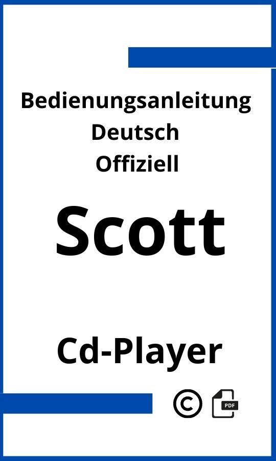 Scott CD-Player Bedienungsanleitung