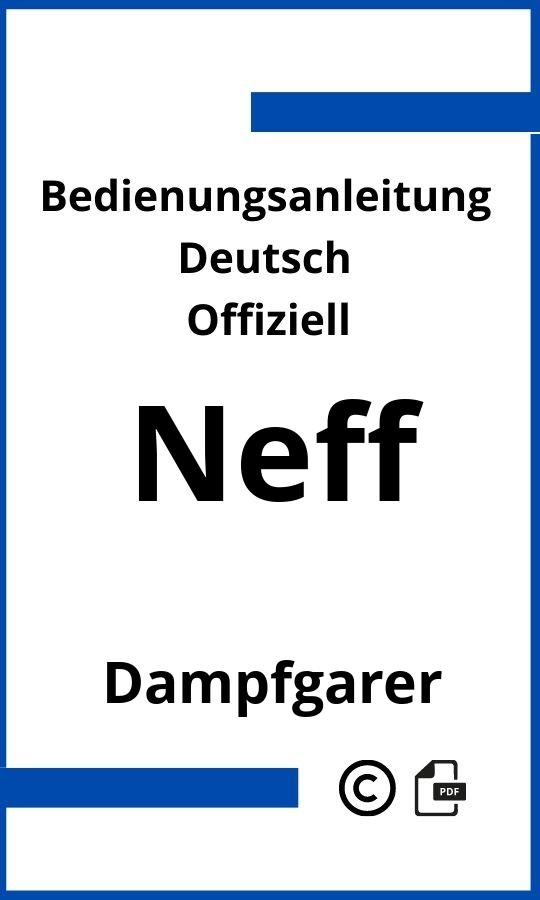 Neff Dampfgarer Bedienungsanleitung