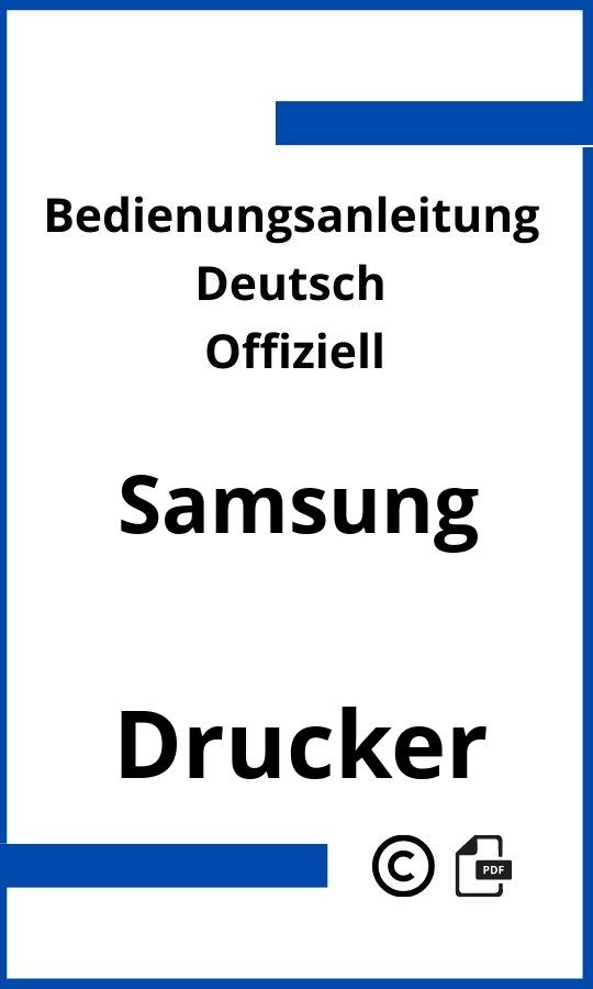 Samsung Drucker Bedienungsanleitung