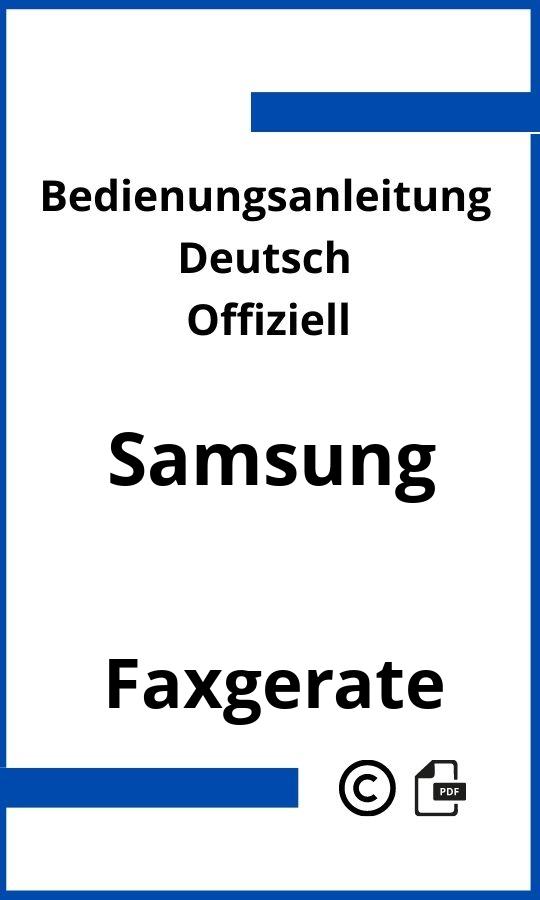Samsung Faxgerät Bedienungsanleitung