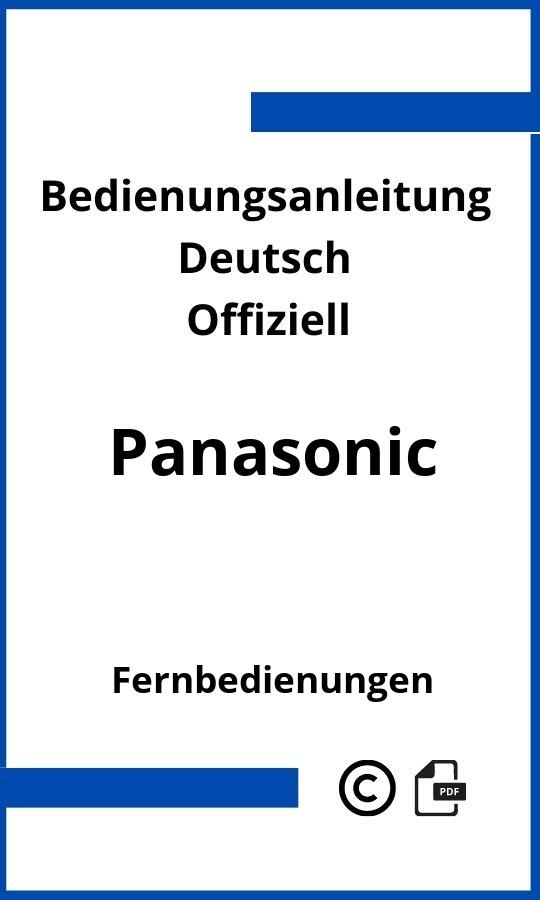 Panasonic Fernbedienung Bedienungsanleitung