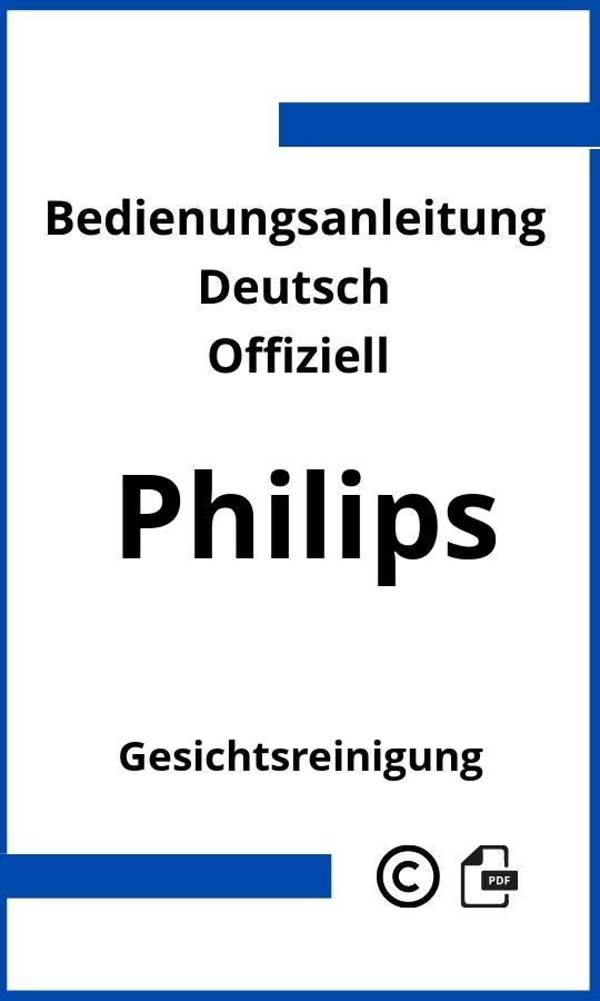 Philips Gesichtsreinigung Bedienungsanleitung
