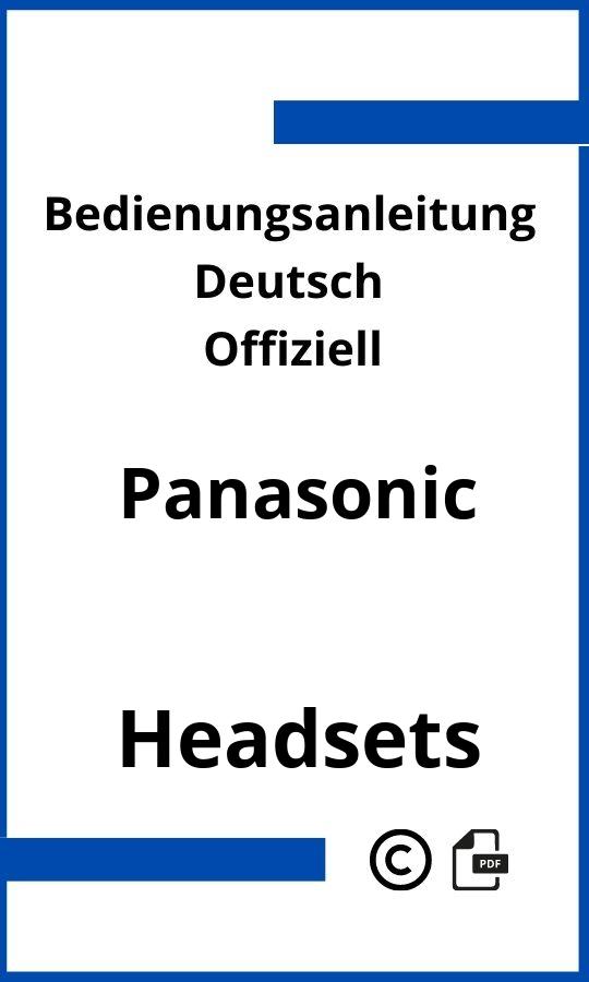 Panasonic Headset Bedienungsanleitung