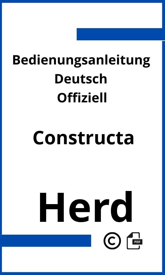 Constructa Herd Bedienungsanleitung
