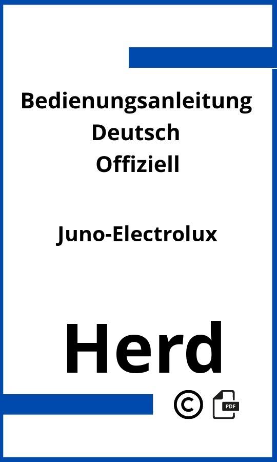 Juno Electrolux Herd Bedienungsanleitung