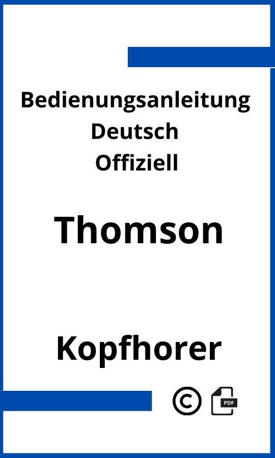 Thomson Kopfhörer Bedienungsanleitung