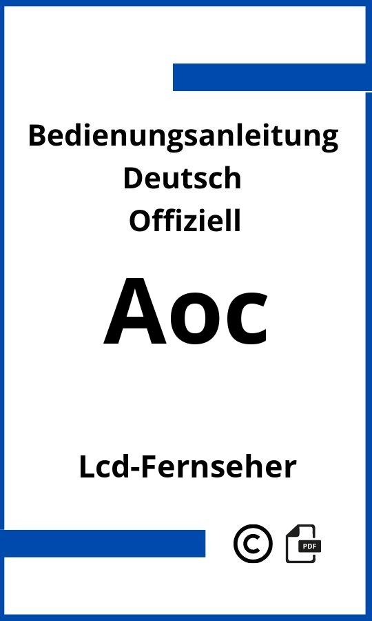 AOC LCD-Fernseher Bedienungsanleitung
