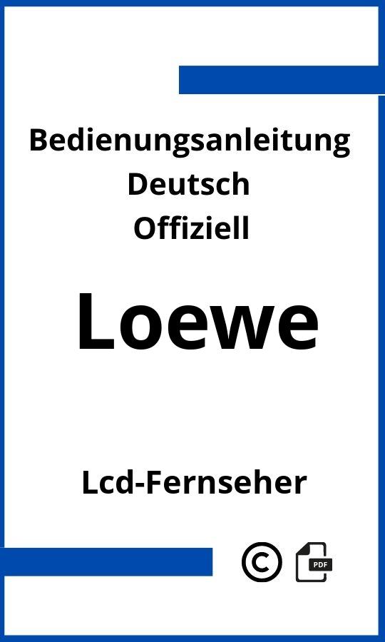 Loewe LCD-Fernseher Bedienungsanleitung