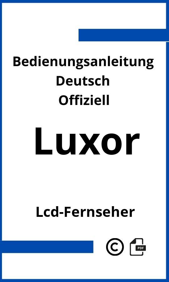 Luxor LCD-Fernseher Bedienungsanleitung