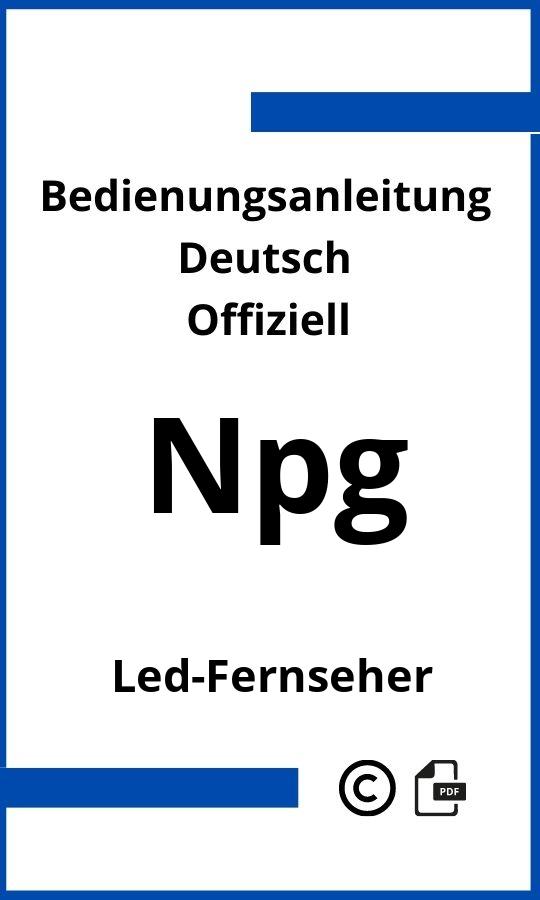 NPG LED-Fernseher Bedienungsanleitung