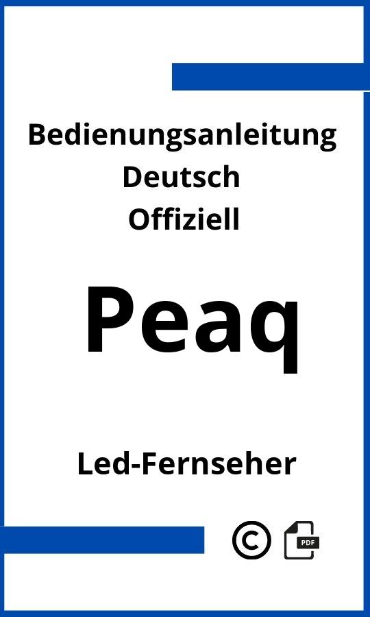 PEAQ LED-Fernseher Bedienungsanleitung