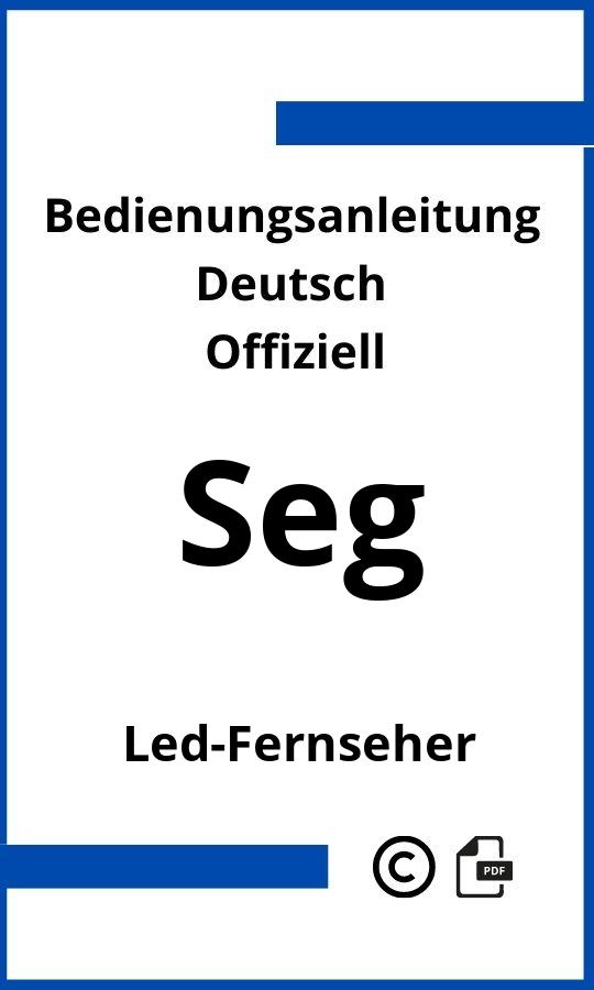 SEG LED-Fernseher Bedienungsanleitung
