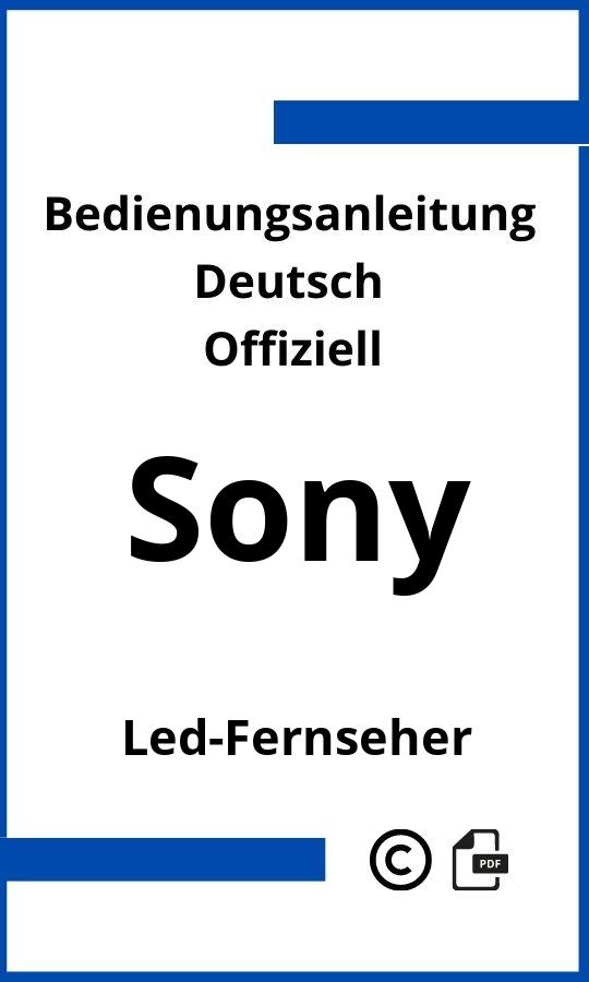 Sony LED-Fernseher Bedienungsanleitung
