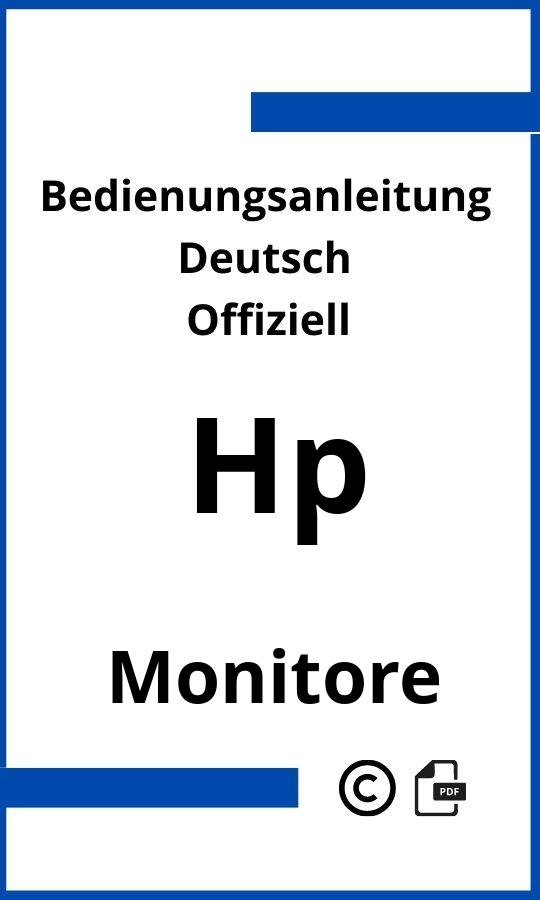 HP Monitor Bedienungsanleitung