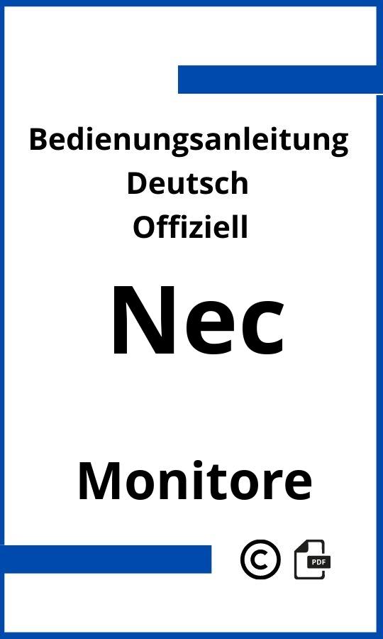 NEC Monitor Bedienungsanleitung