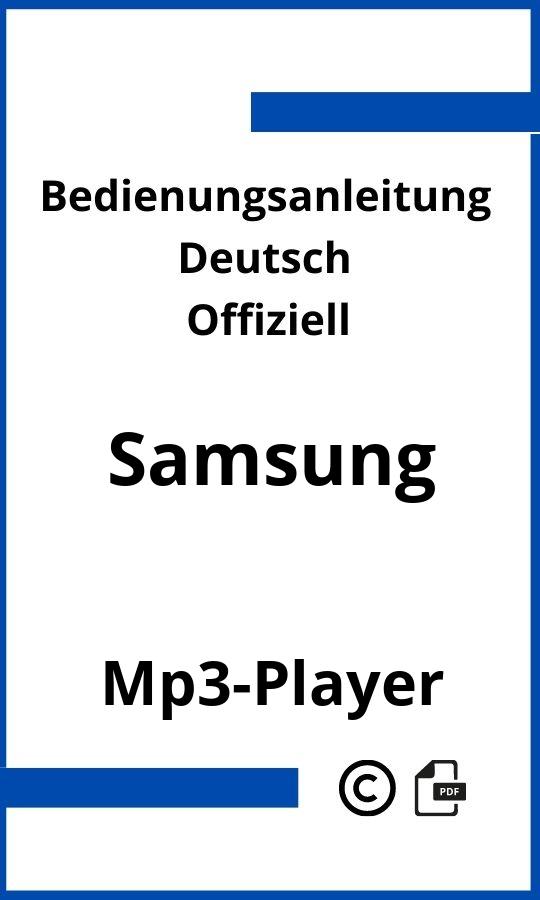 Samsung MP3-Player Bedienungsanleitung