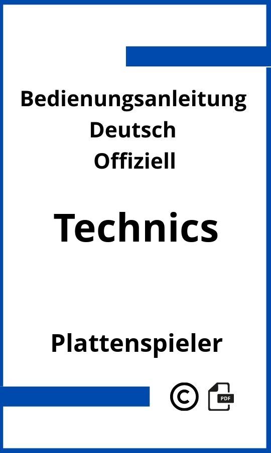 Technics Plattenspieler Bedienungsanleitung