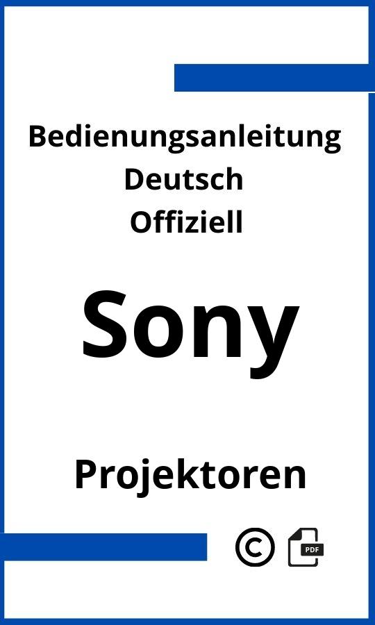 Sony Projektor Bedienungsanleitung