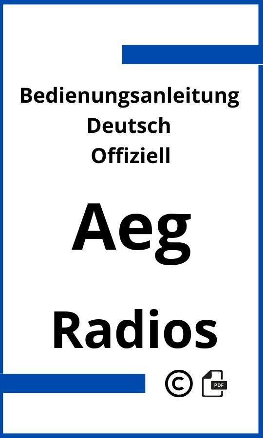 AEG Radio Bedienungsanleitung