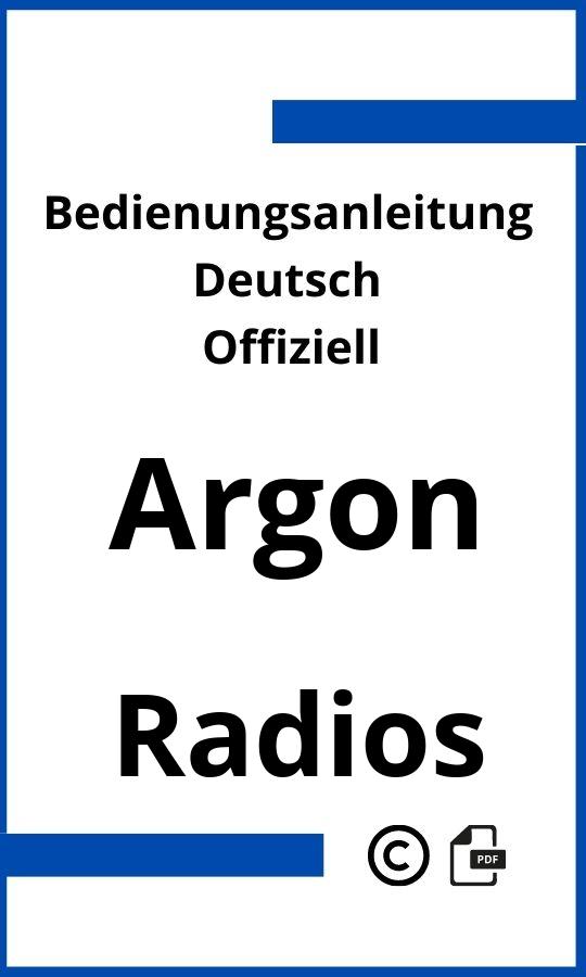 Argon Radio Bedienungsanleitung