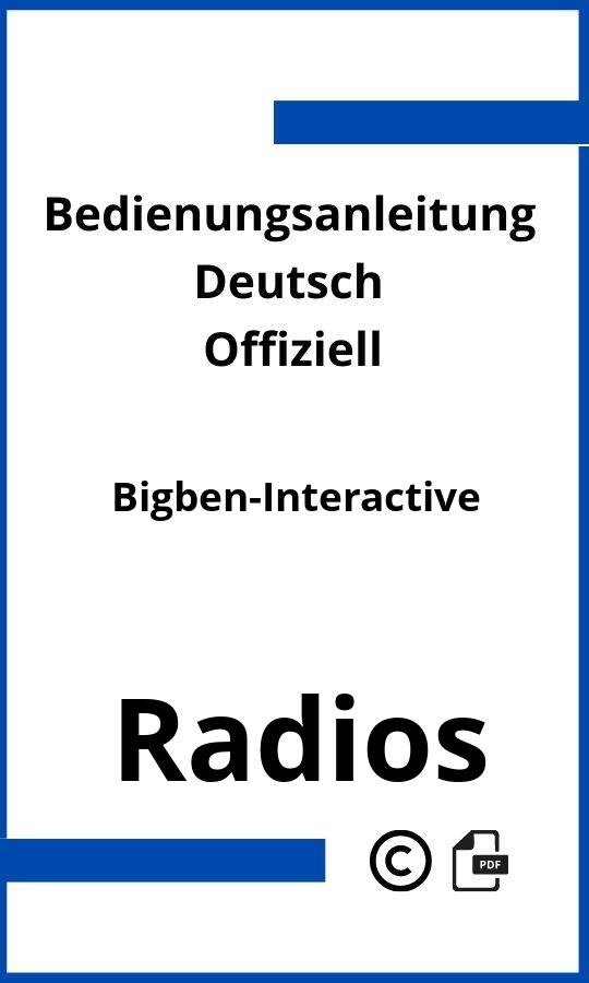 Bigben Interactive Radio Bedienungsanleitung