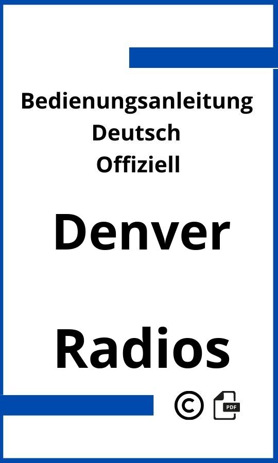 Denver Radio Bedienungsanleitung