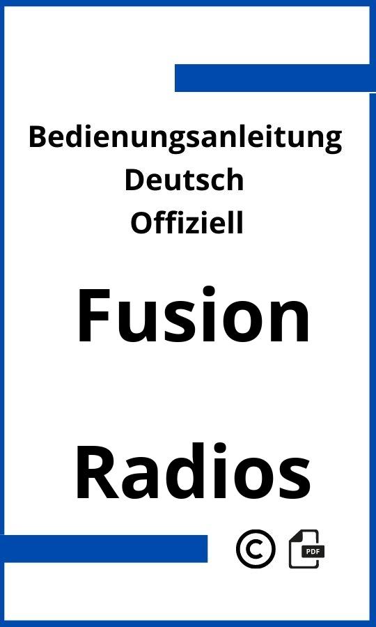Fusion Radio Bedienungsanleitung