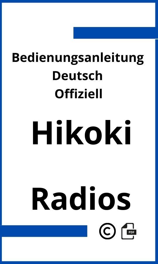 Hikoki Radio Bedienungsanleitung