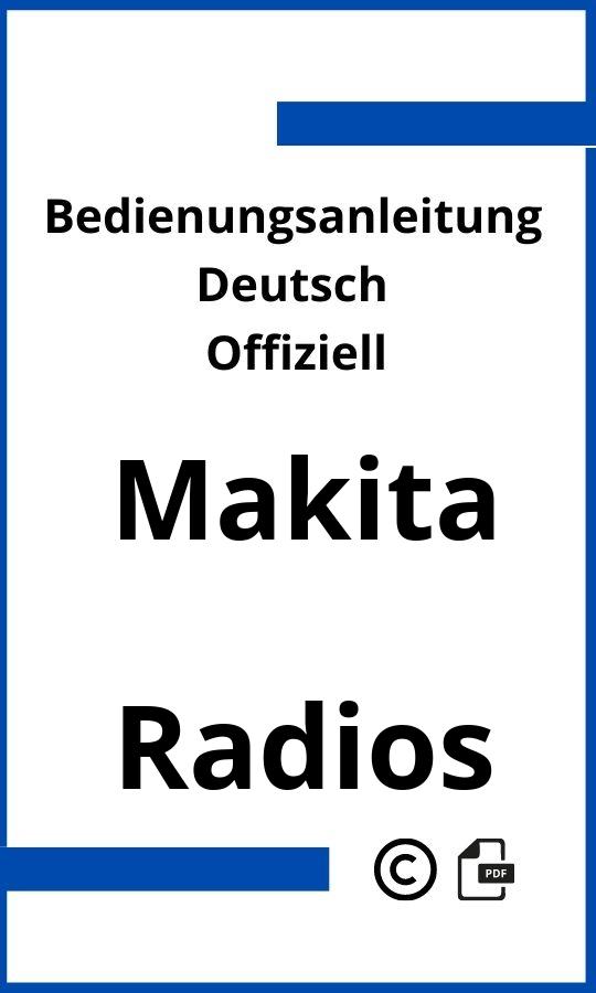 Makita Radio Bedienungsanleitung