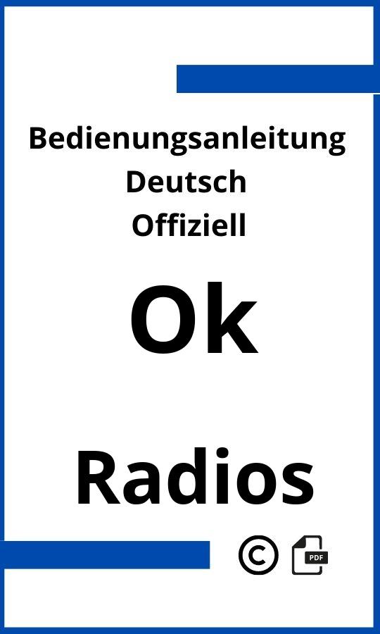 OK Radio Bedienungsanleitung