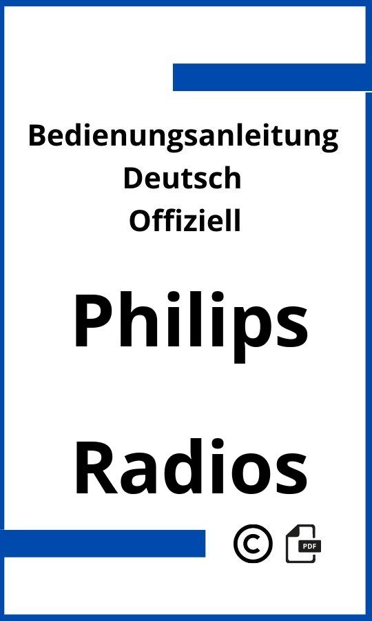 Philips Radio Bedienungsanleitung