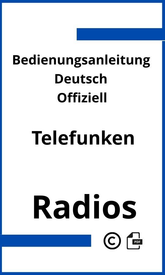 Telefunken Radio Bedienungsanleitung