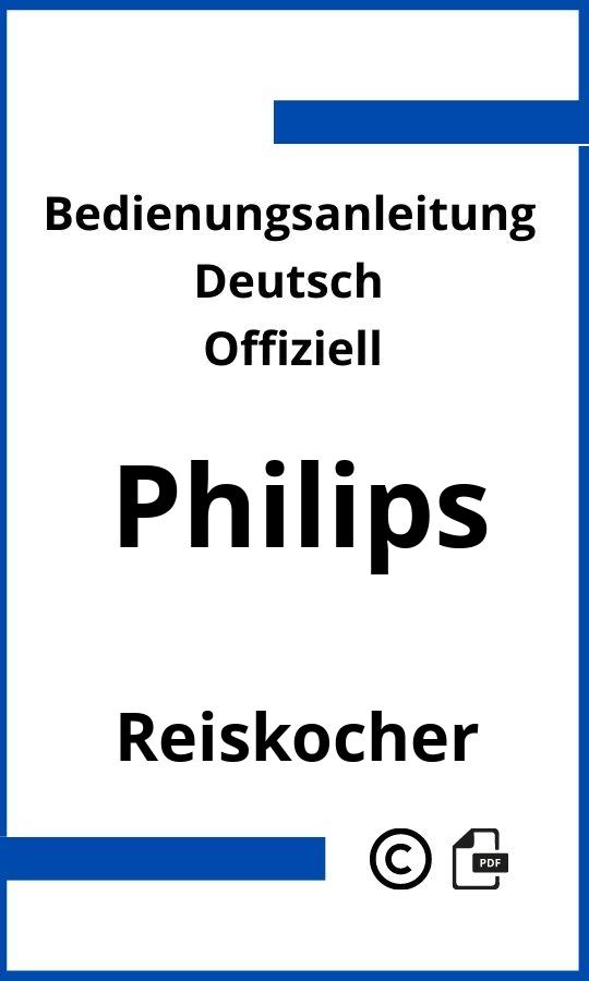 Philips Reiskocher Bedienungsanleitung