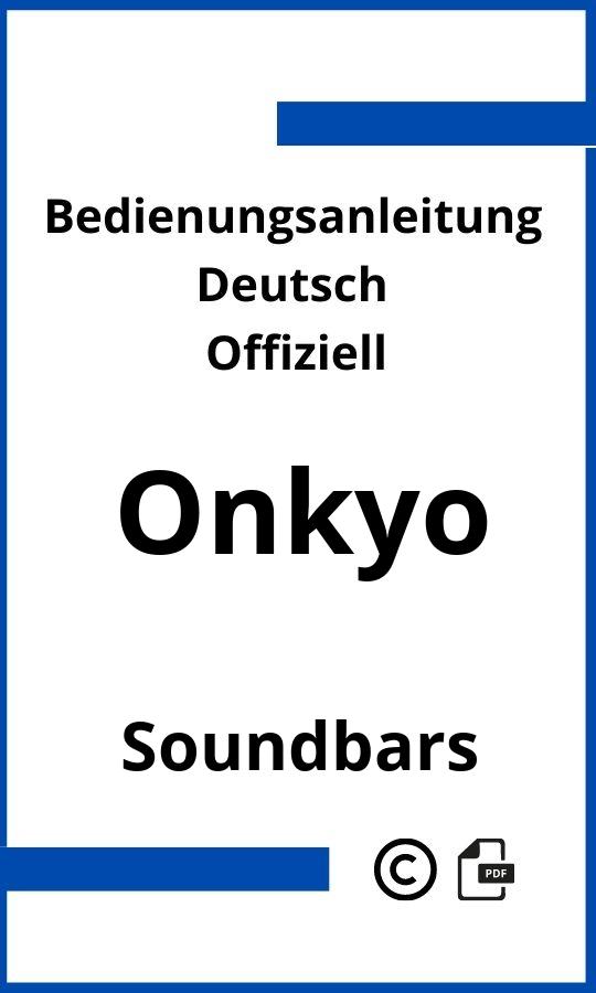 Onkyo Soundbar Bedienungsanleitung