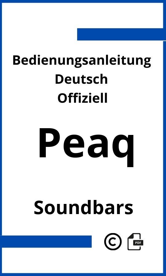 PEAQ Soundbar Bedienungsanleitung