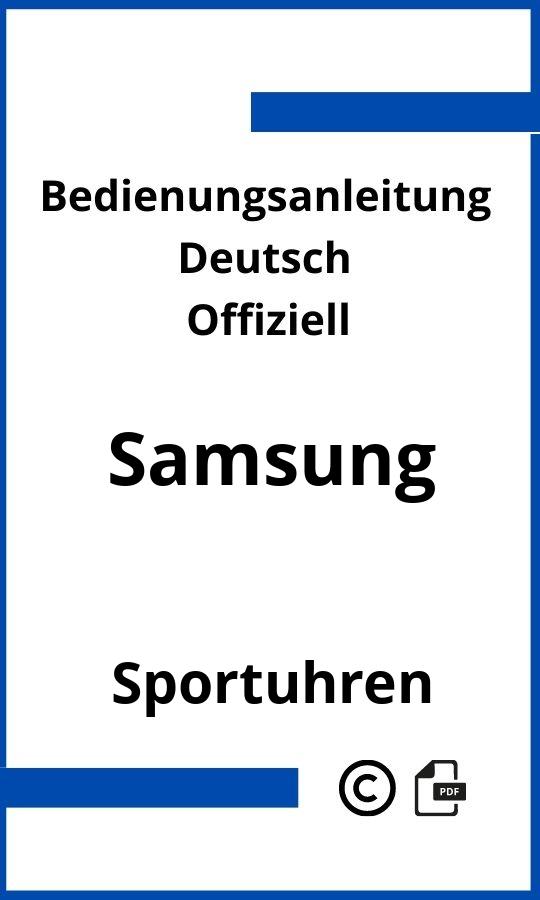 Samsung Sportuhr Bedienungsanleitung