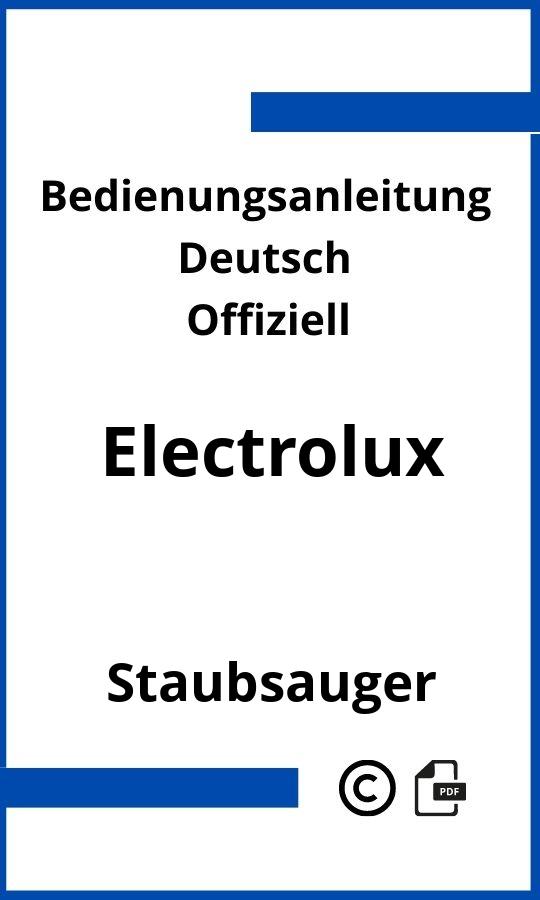 Electrolux Staubsauger Bedienungsanleitung