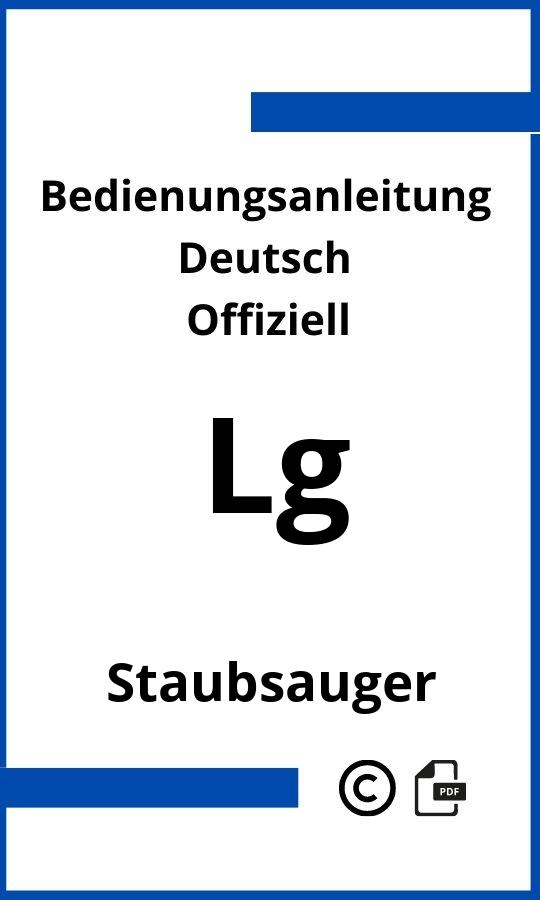 LG Staubsauger Bedienungsanleitung