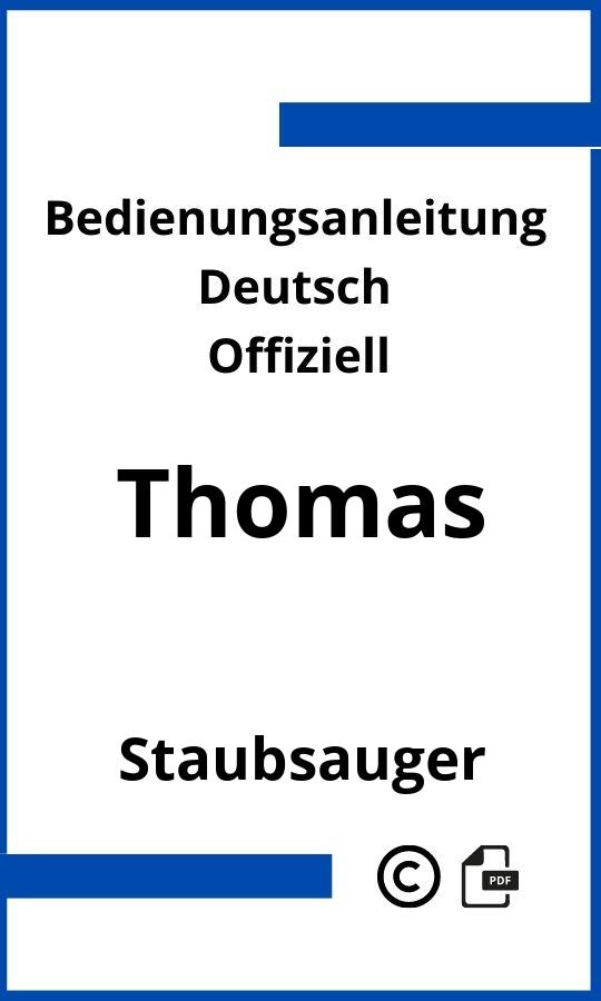 Thomas Staubsauger Bedienungsanleitung